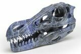 Carved Sodalite Dinosaur Skull #218483-3